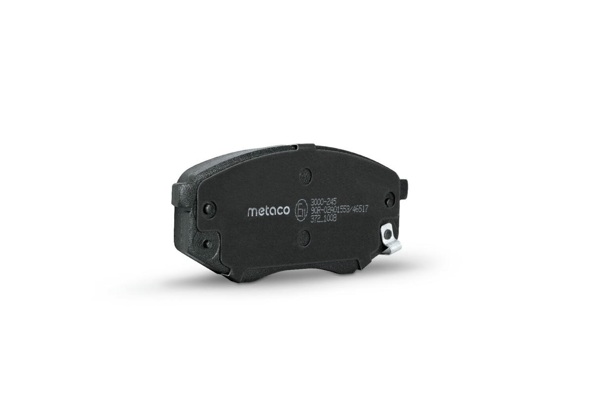Колодки тормозные передние к-кт metaco 3000-245 preview 2