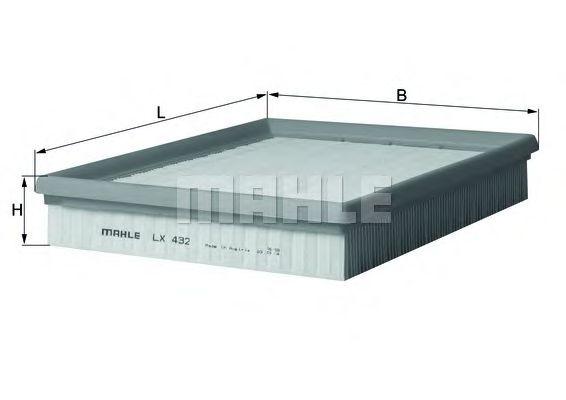 Фильтр воздушный Opel Omega A 1.8i/2.0i 86-94 Mahle preview 1