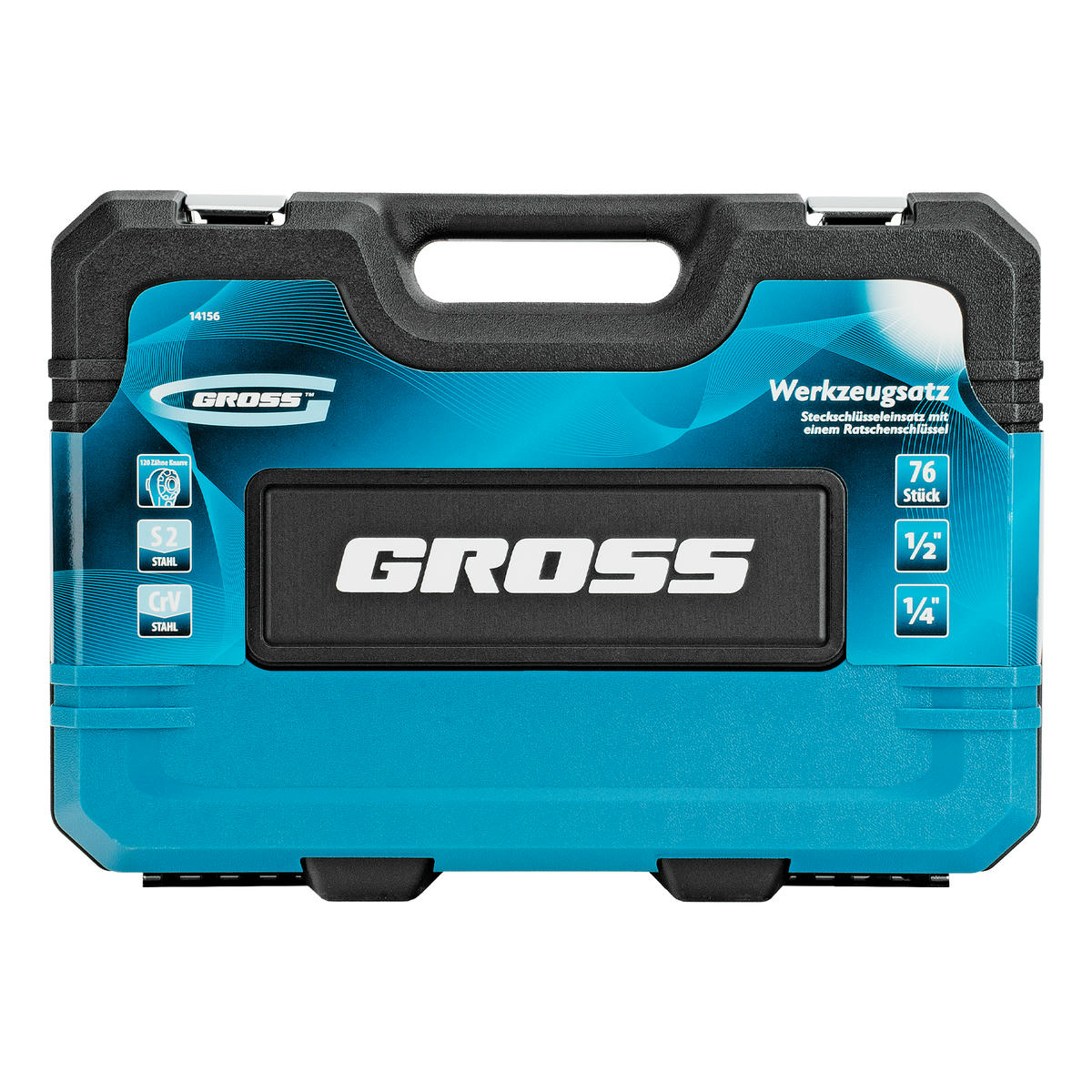 Набор инструмента 76пр. 1/2" 1/4" 120 зубьев GROSS preview 24