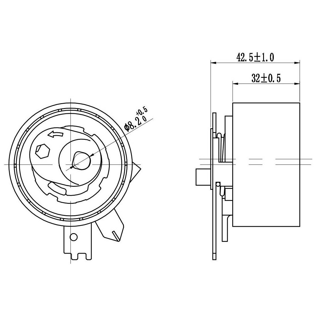 Ролик ГРМ TRIALLI CM 6105 preview 3