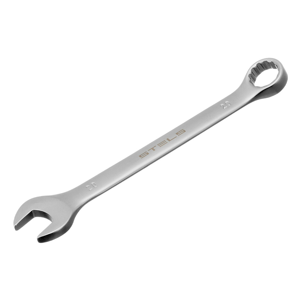 Ключ комбинированный 20 мм CrV, матовый хром STELS preview 1