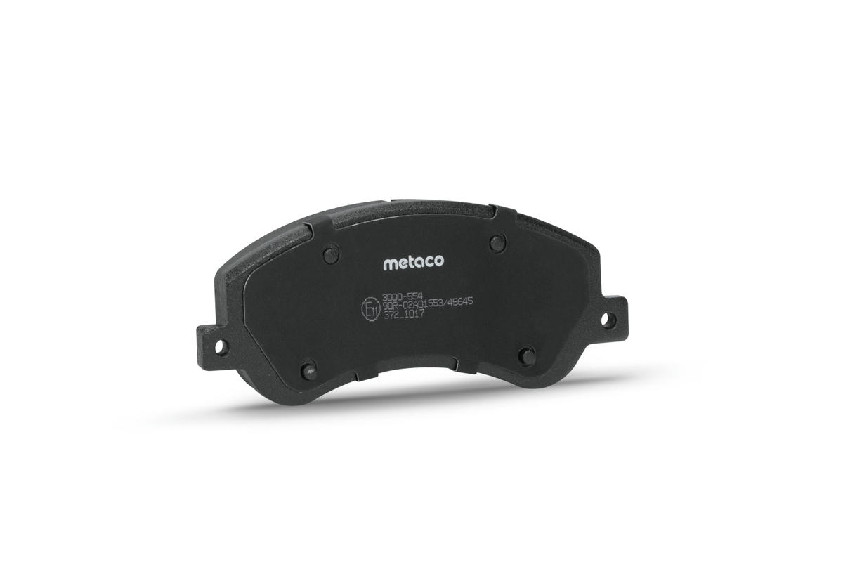 Колодки тормозные передние к-кт metaco 3000-554 preview 2