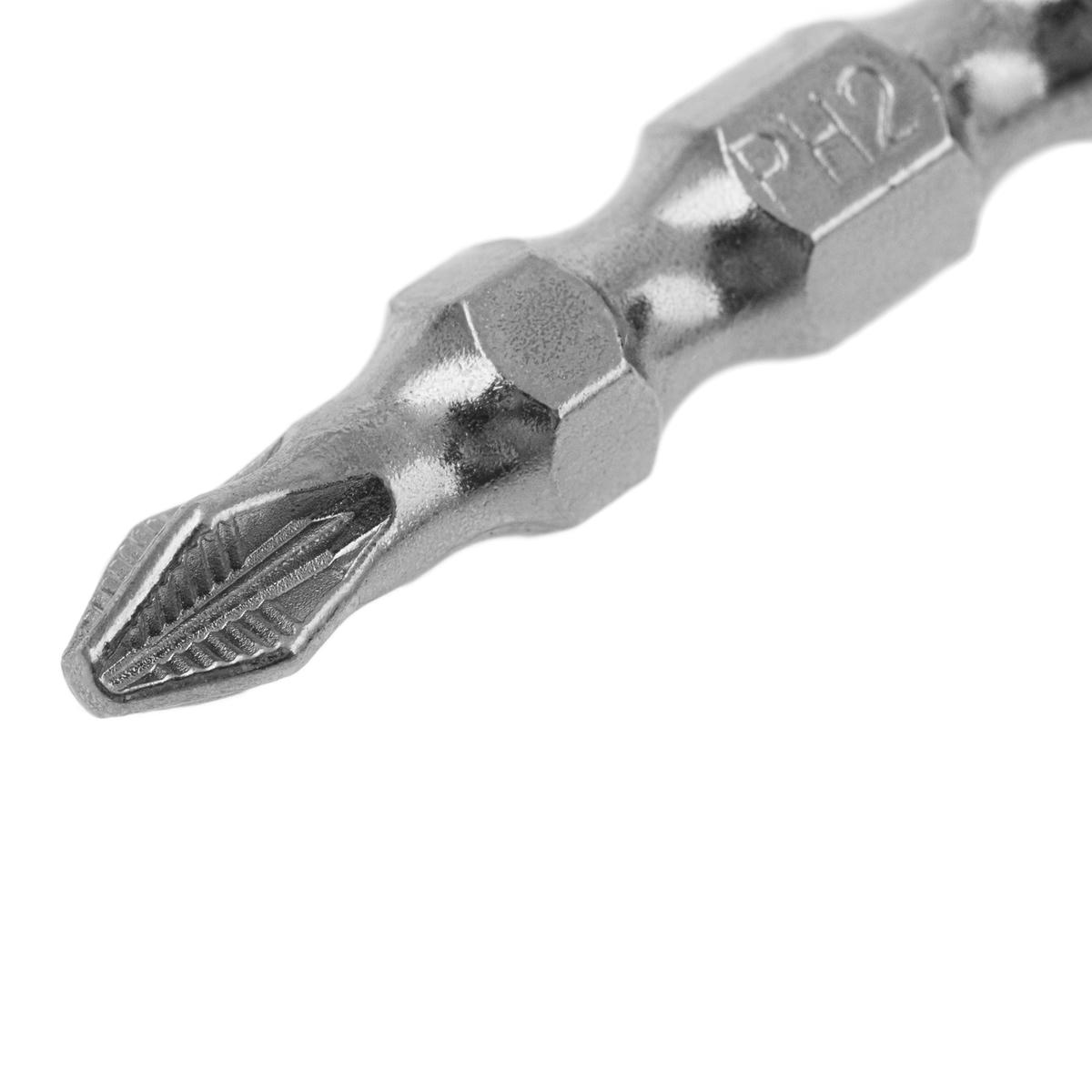 Набор бит Ph2-Pz2х45мм, двухстор. сталь S2, (10шт) GROSS preview 3