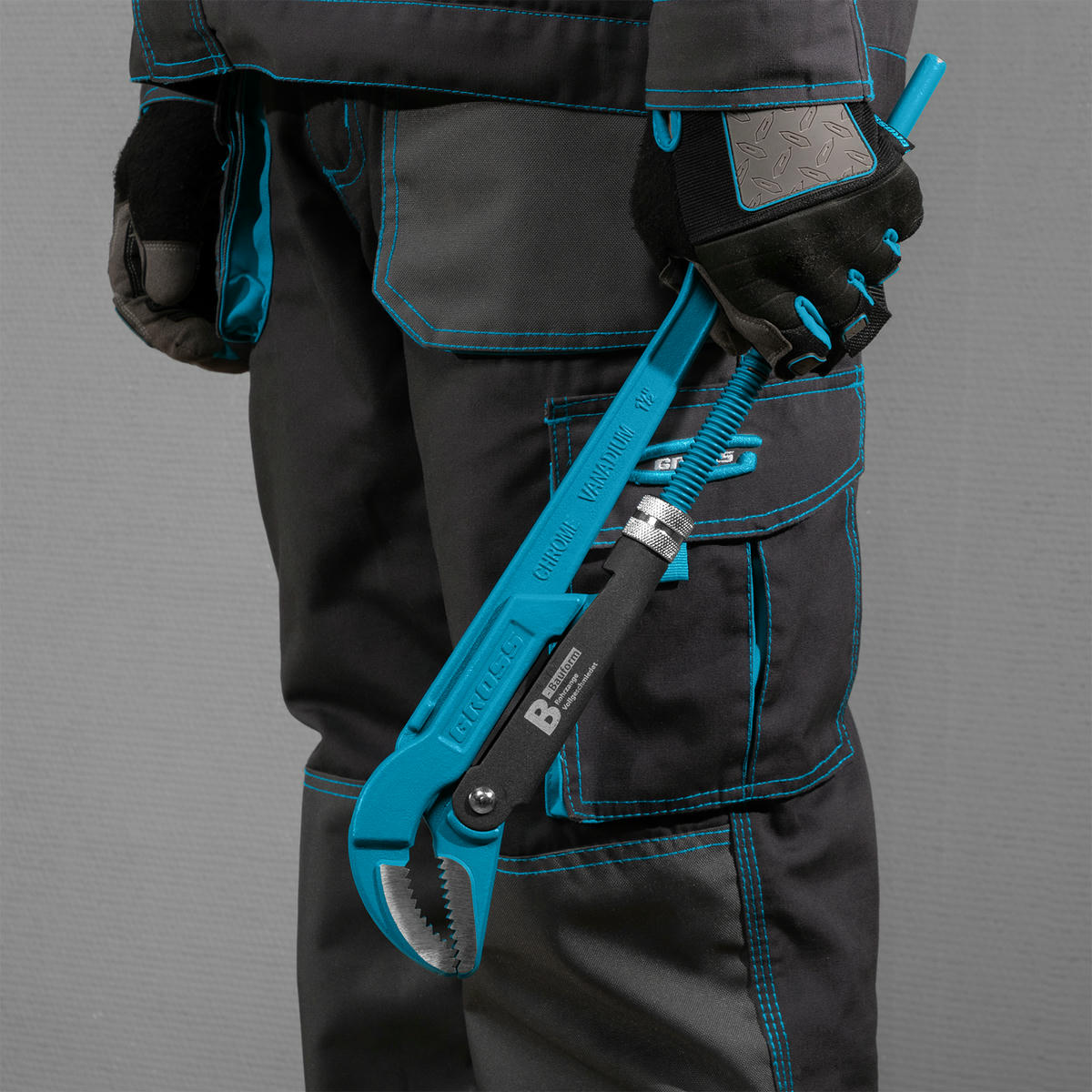 Ключ трубный рычажный №2, 1,5", цельнокованый, CrV , тип "B" Gross preview 1