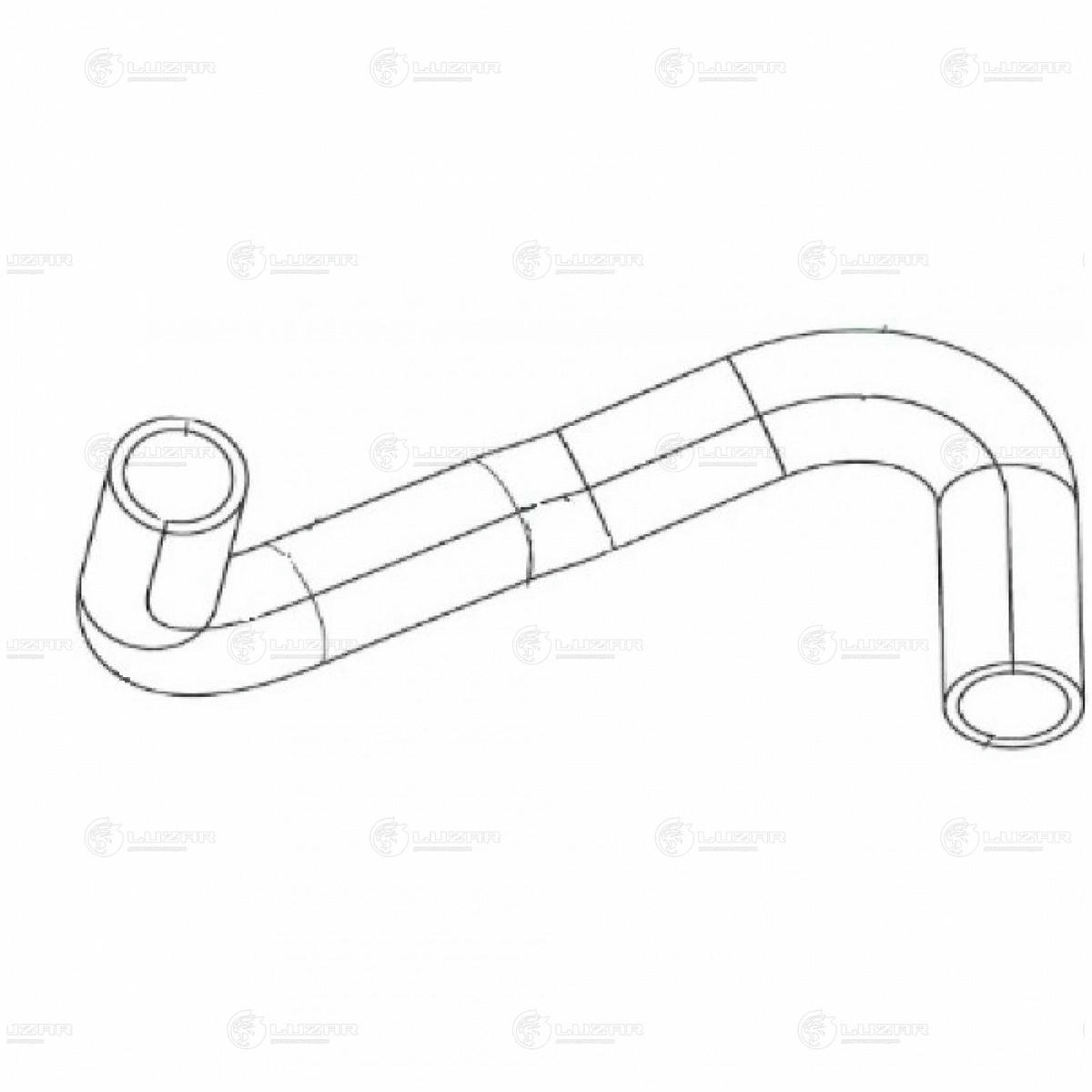 Патрубок рад. охл. для а/м Hyundai Solaris/Kia Rio (10-) 1.4i/1.6i нижн. (EPDM, 1 шт.) LUZAR LPK 08032 preview 3