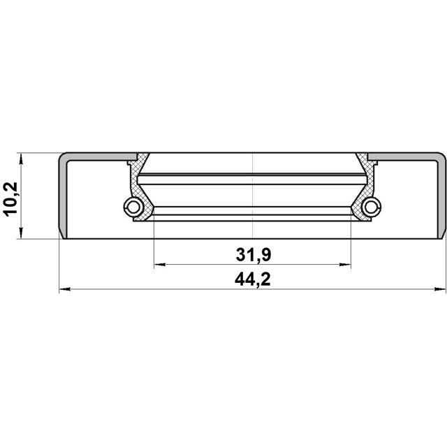 95GDS34441010X_сальник полуоси! передней Nissan Patrol 87-10 preview 2