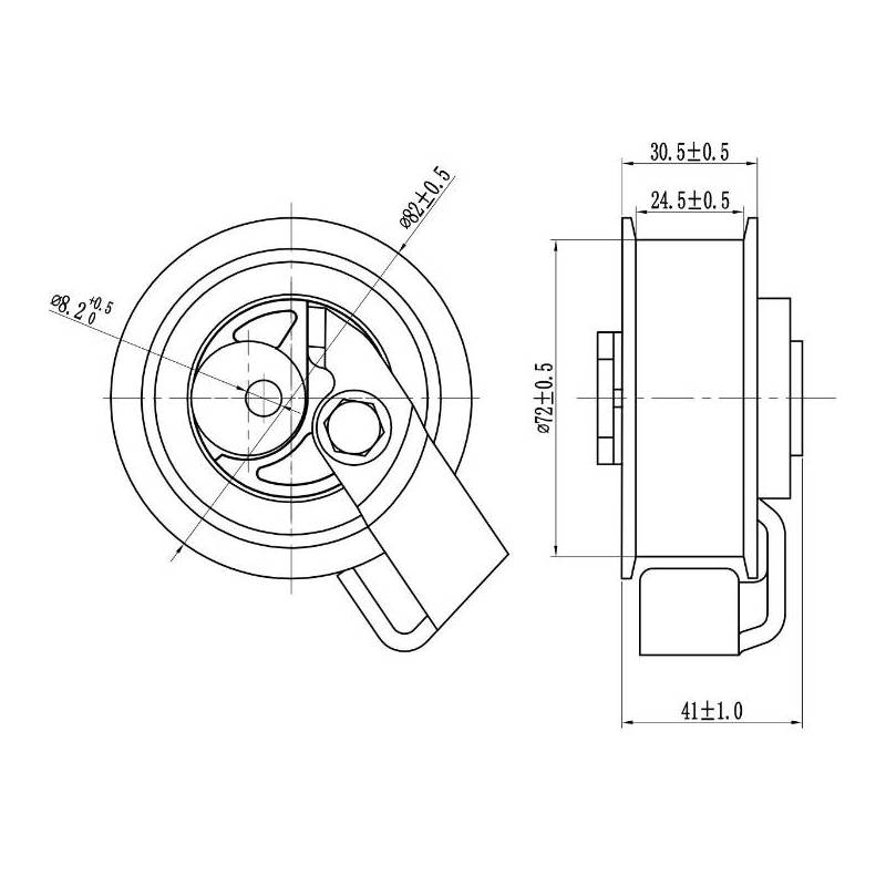 Ролик ГРМ TRIALLI CM 6144 preview 3