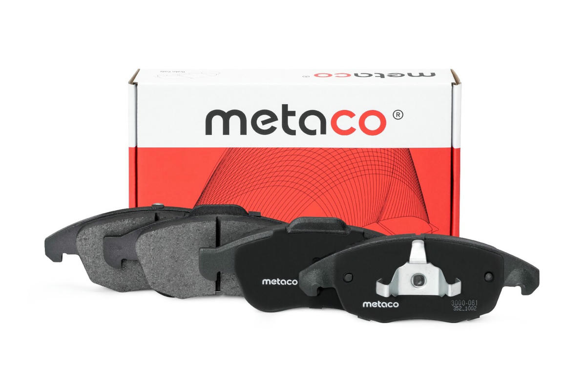 Колодки тормозные передние к-кт metaco 3000-061 preview 1