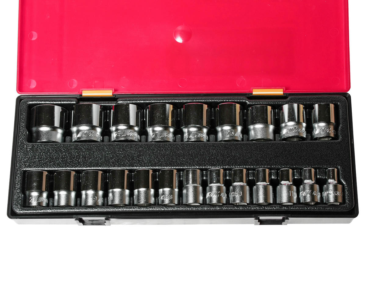 Набор головок торцевых 6-гранных 1/2" 8-32мм (в кейсе) 22шт JTC /1 preview 2