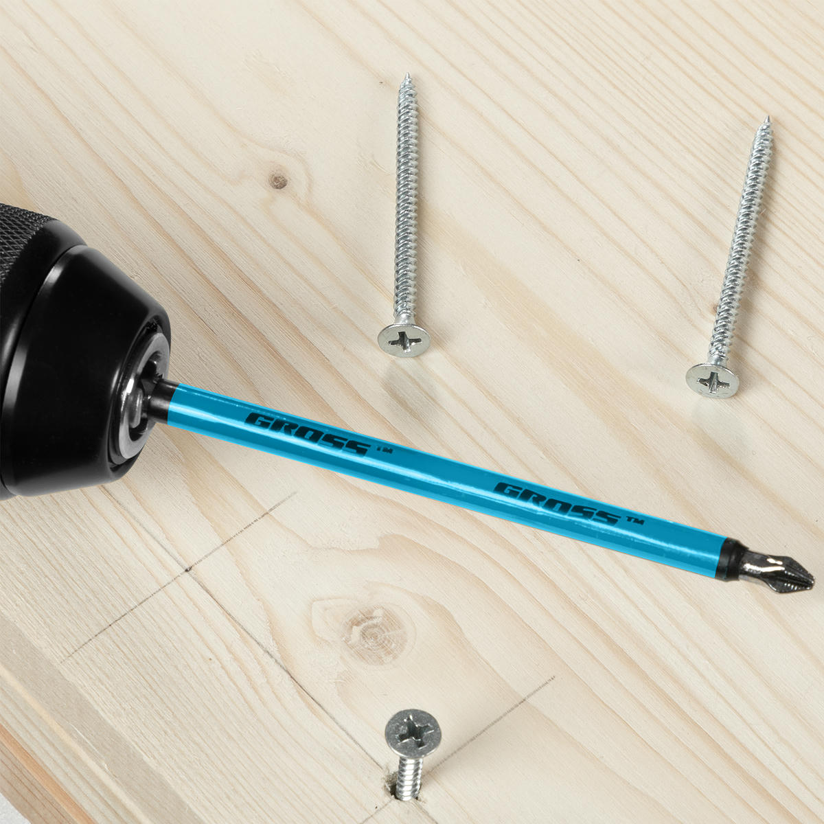 Набор бит PH2х127 сталь S2, (5шт) GROSS preview 6