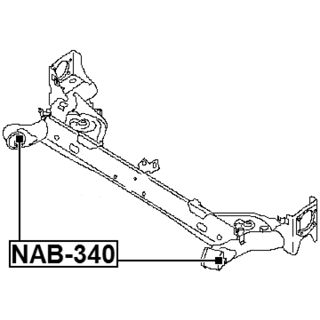 Сайлентблок задней подвески FEBEST NAB-340 preview 2 Сайлентблок задней подвески FEBEST NAB-340 preview 2