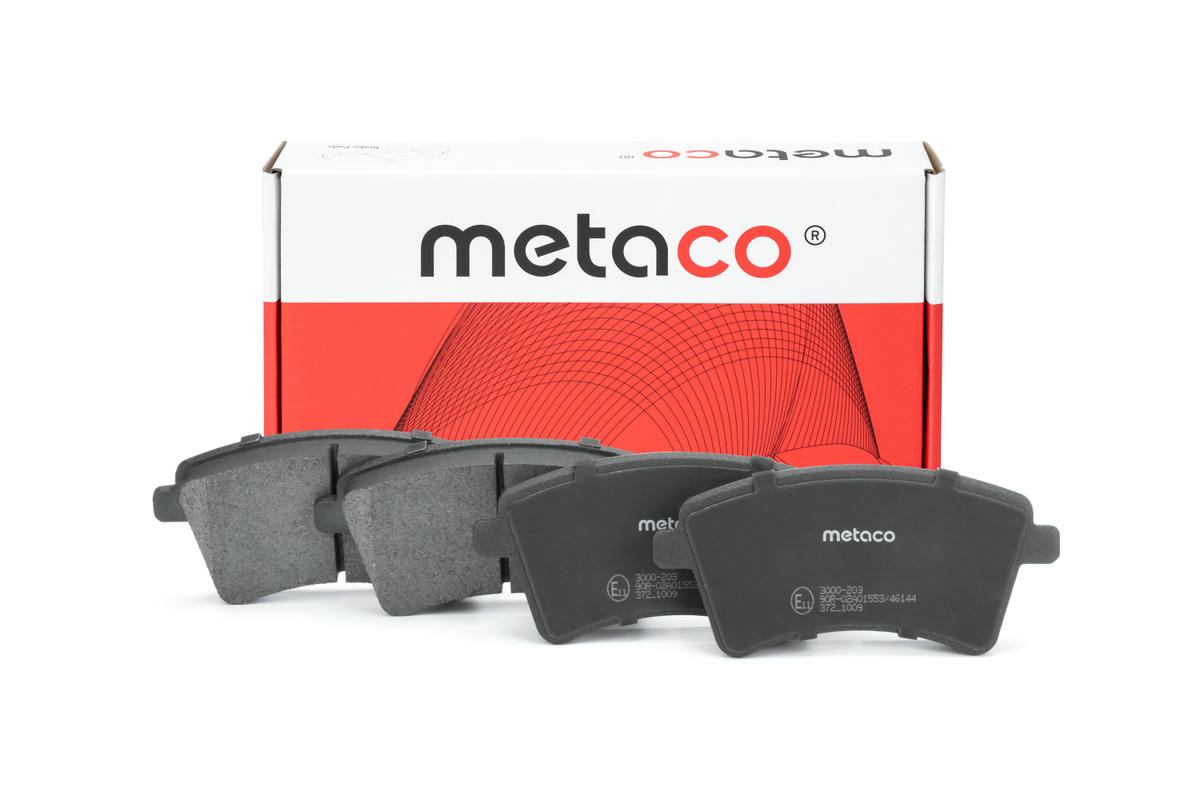 Колодки тормозные передние к-кт metaco 3000-203 preview 1