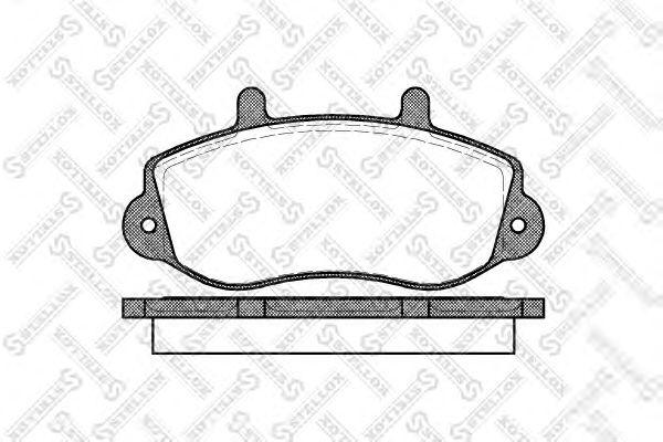 689 000B-SX_колодки дисковые задн.! с антискрип. пл. MB W202 1.8-2.5TD 93-01/W210 2.0-3.0TD 96-02 preview 2