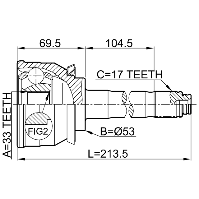 ШРУС наружный FEBEST 0610-007 preview 2