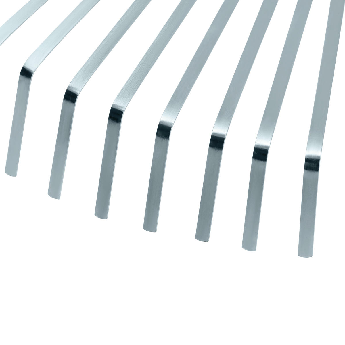 Грабли веерные стальные 300-480мм, 22 плоских зубьев, оцикованные, раздвижные без черенка PALISAD preview 4