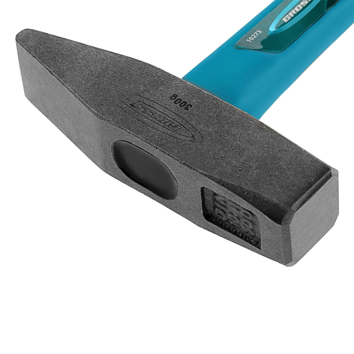 Молоток 300г слесарный квадратный боек, фибергласовая обрезиненная рукоятка GROSS preview 3