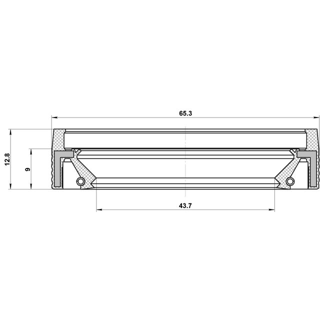 Сальник коробки скоростей 43.7X65.3X9X12.8 preview 2