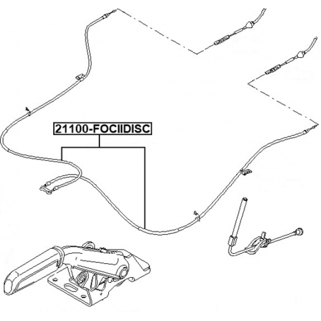Трос ручного тормоза preview 2