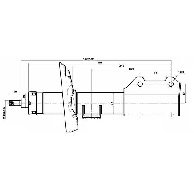 Амортизатор передний FEBEST 10660581FR preview 2