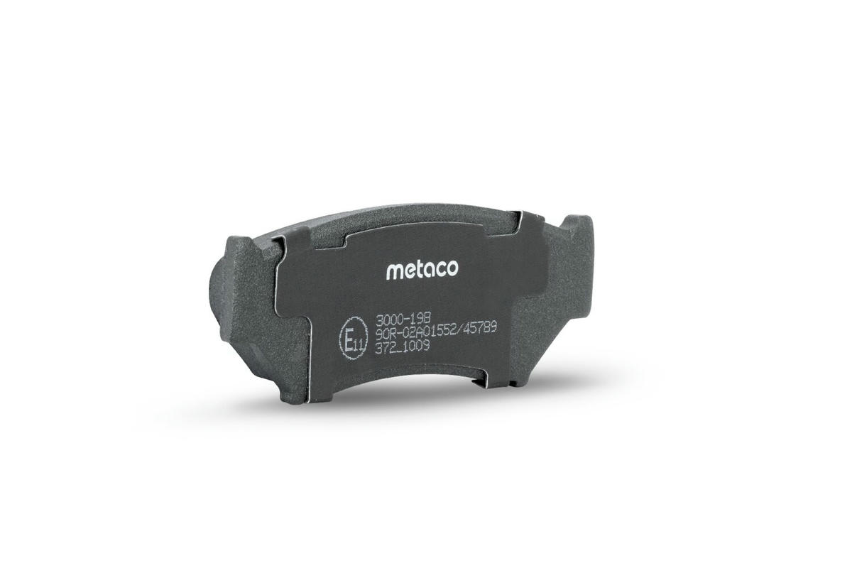 Колодки тормозные передние к-кт metaco 3000-198 preview 3