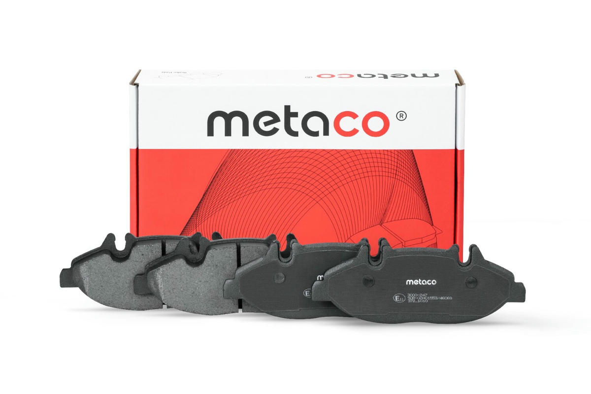 Колодки тормозные передние к-кт metaco 3000-247 preview 1