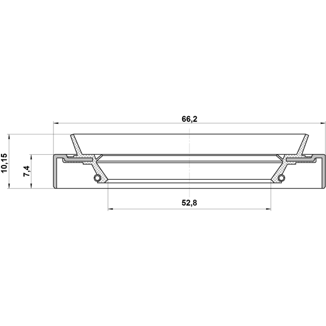 95HDS54660710X_сальник ступицы! 54x66x7.5/10 Toyota Tercel EL/NL <88 preview 2