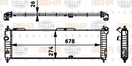 Радиатор основной Hella 8MK 376 713-574 preview 2