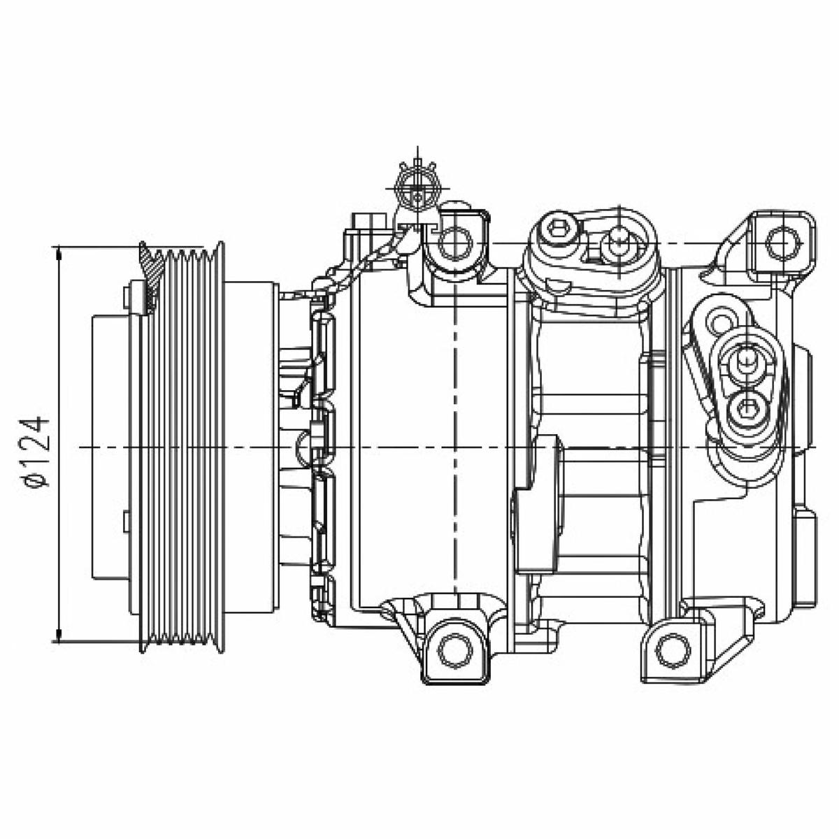 Компрессор кондиц. для а/м KIA Cerato II (09-) 1.6i (LCAC 0819) preview 3