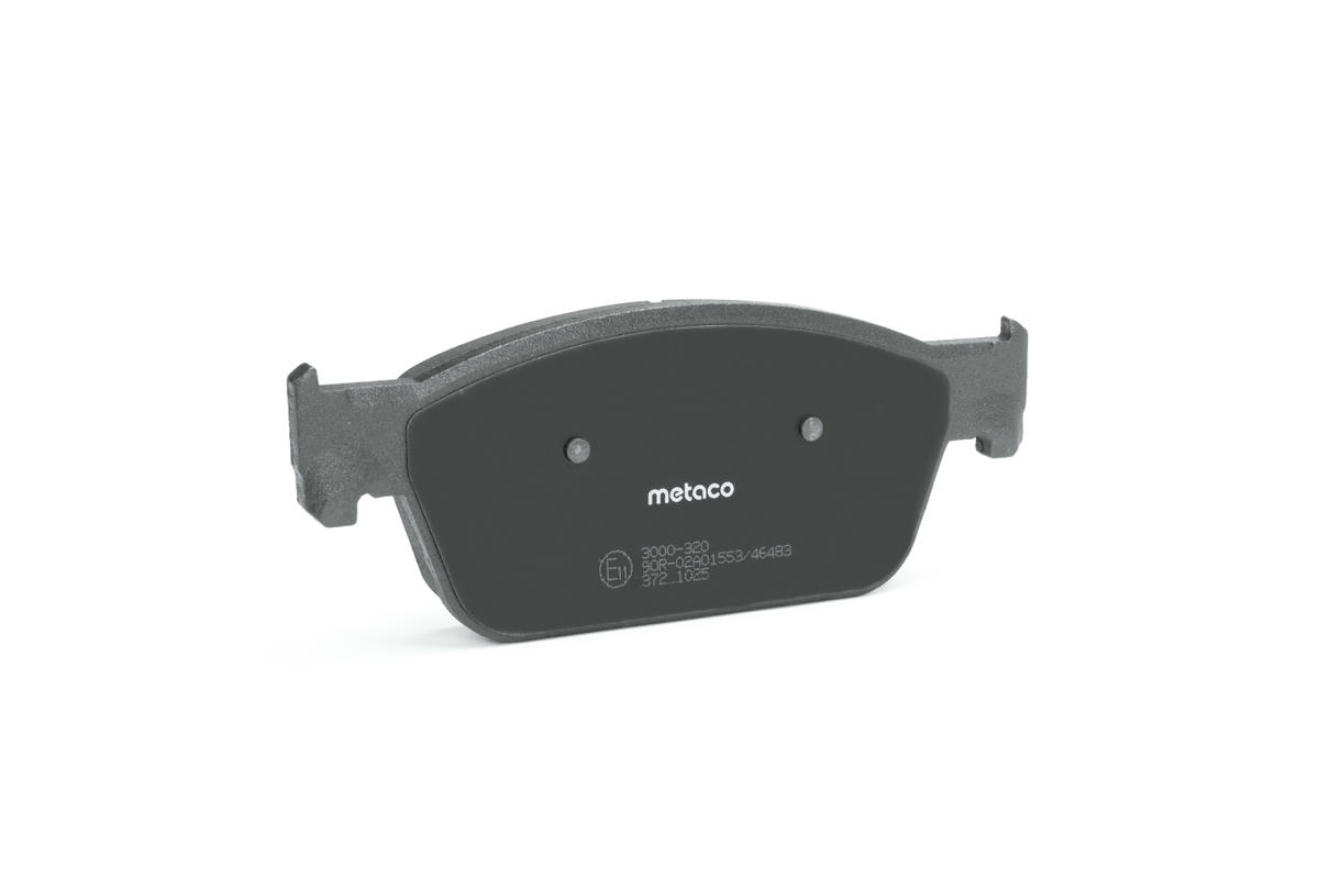 Колодки тормозные передние к-кт metaco 3000-320 preview 3