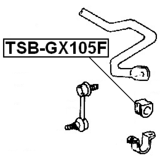 TSB-GX105F_втулка переднего стабилизатора! d21  Toyota Mark 2 96-00 preview 2