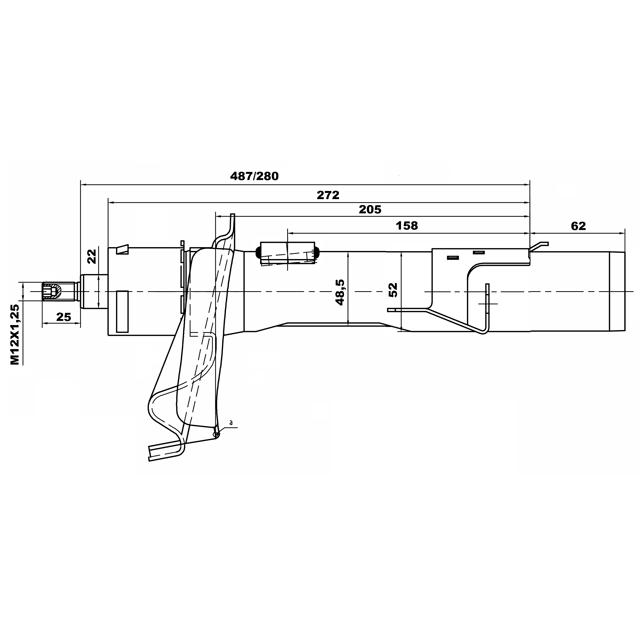 Амортизатор передний FEBEST 21665159FR preview 2