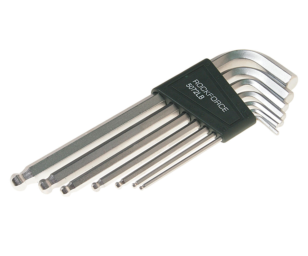 Набор ключей шестигранных с шаром 2.5-10мм 7пр ROCK FORCE preview 1
