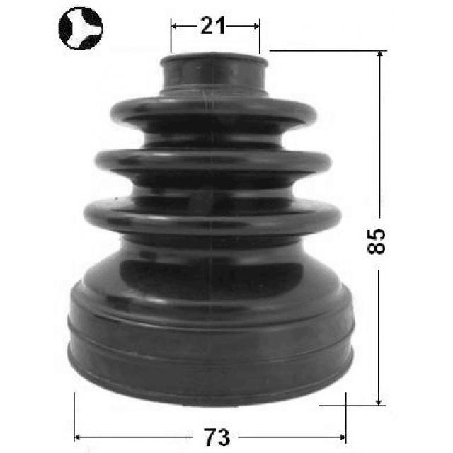 Пыльник ШРУСа (к-кт) FEBEST 0215-B10RS preview 2 Пыльник ШРУСа (к-кт) FEBEST 0215-B10RS preview 2