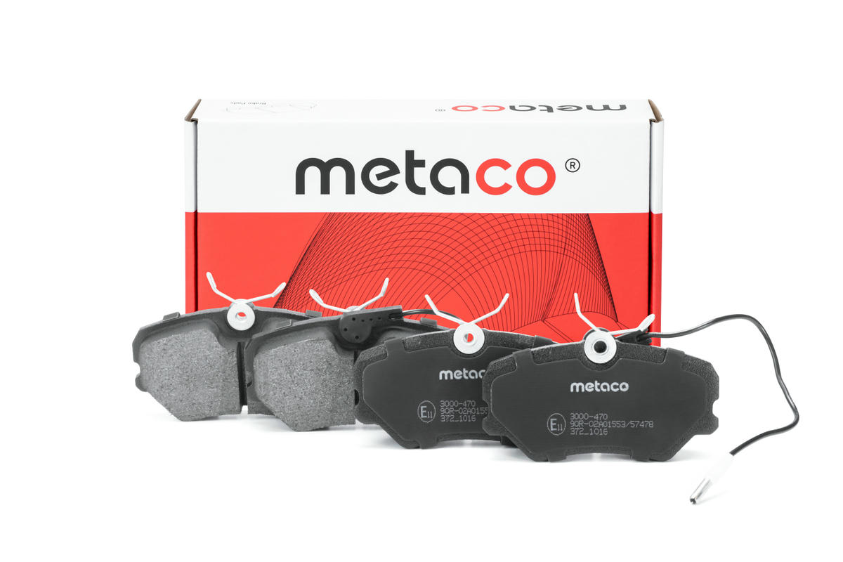 Колодки тормозные передние к-кт metaco 3000-470 preview 1