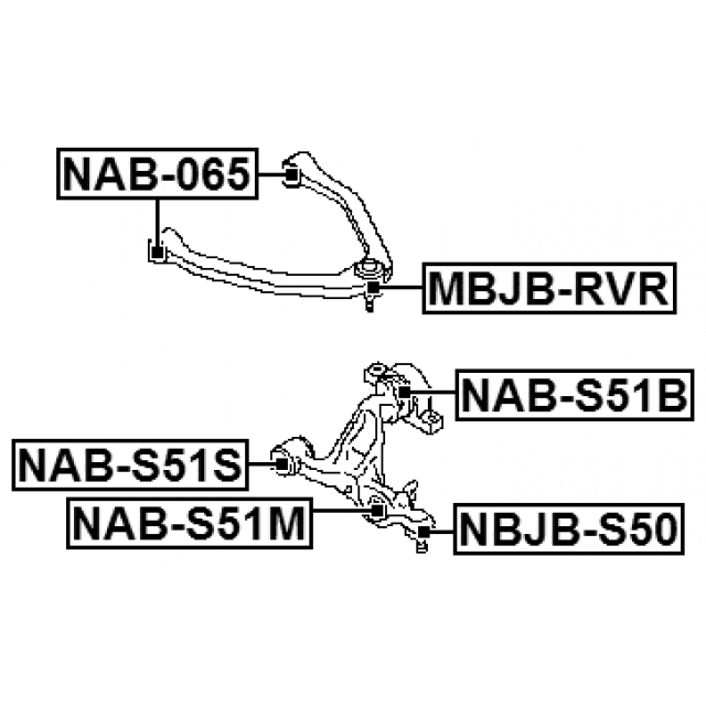 Сайлентблок FEBEST NAB-S51S preview 2