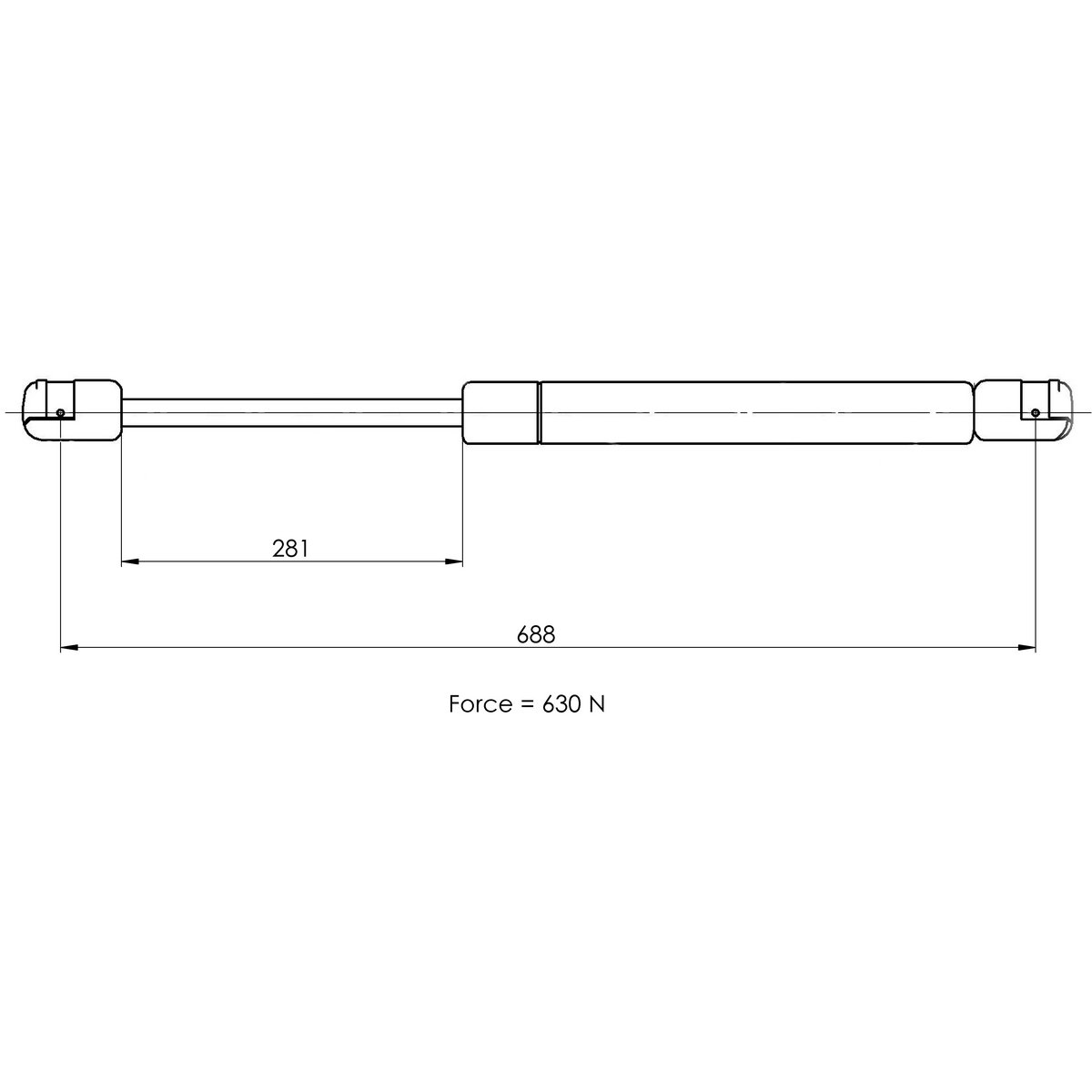 Газовый упор багажника TRIALLI GS 0904 preview 2