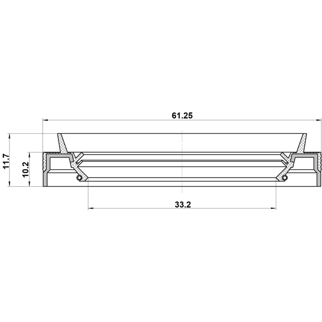 Сальник привода 33.2x61.25x10.2x11.7 preview 2