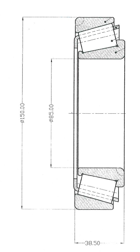 Подшипник ступицы для а/м Iveco Eurotech/Eurostar задн. наруж. (ролик.конич.) (32217) (CS 1719) preview 3