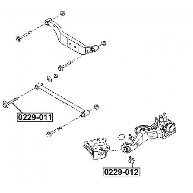 Болт с эксцентриком Nissan Serena C24 1999.06-2005.05 FEBEST 0229-012 preview 2