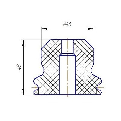 Пыльник с отбойником TRIALLI BCS 2048 preview 2