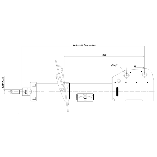 Амортизатор передний FEBEST 10110-002FR preview 2