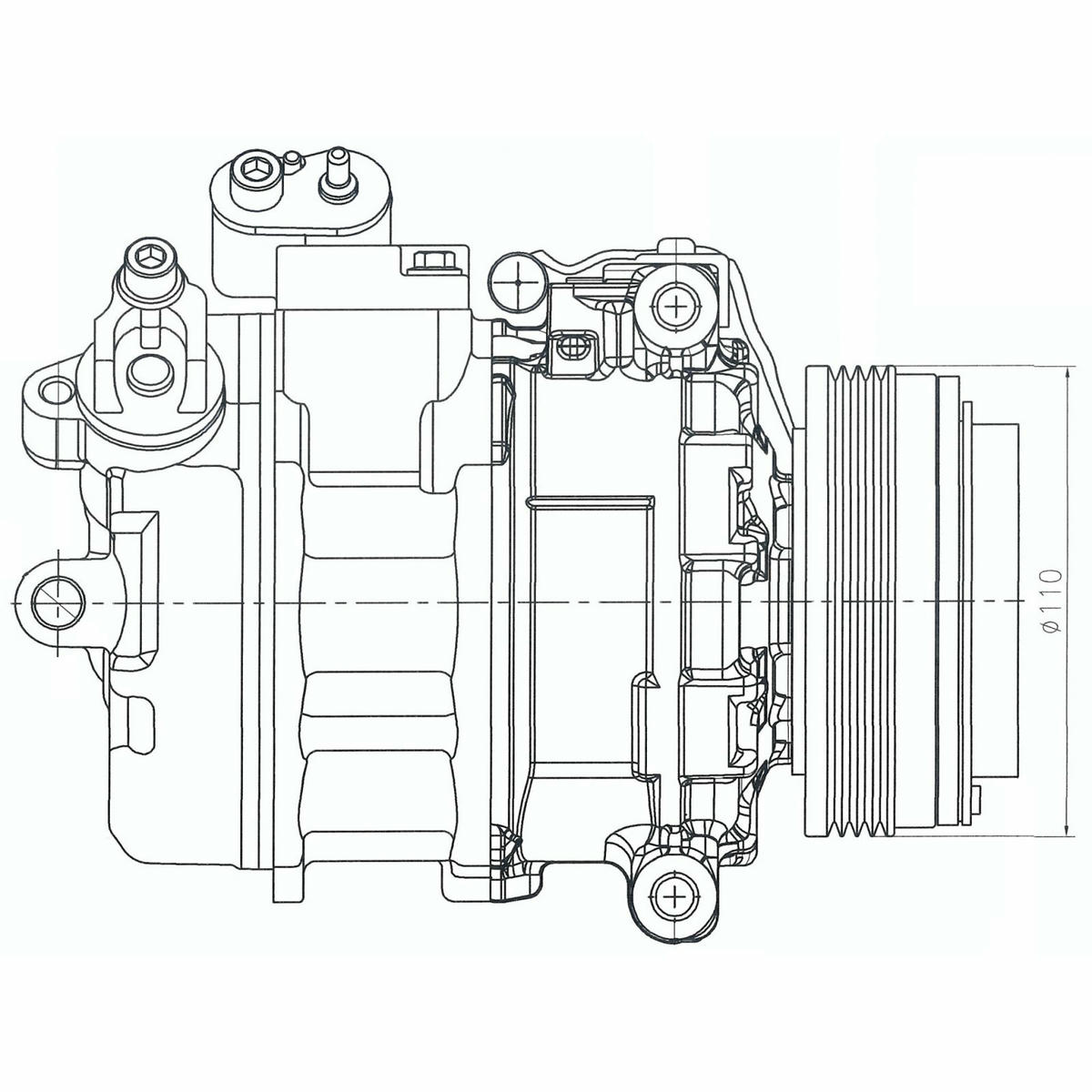 Компрессор кондиц. для а/м BMW X5 (E53) (00-) 3.0i/3.0D (LCAC 2682) preview 3