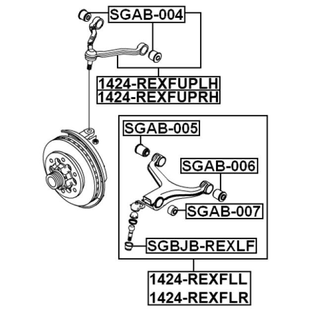 Рычаг передний нижний левый preview 2