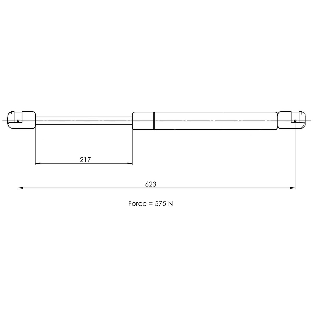 Газовый упор багажника TRIALLI GS 1003 preview 2