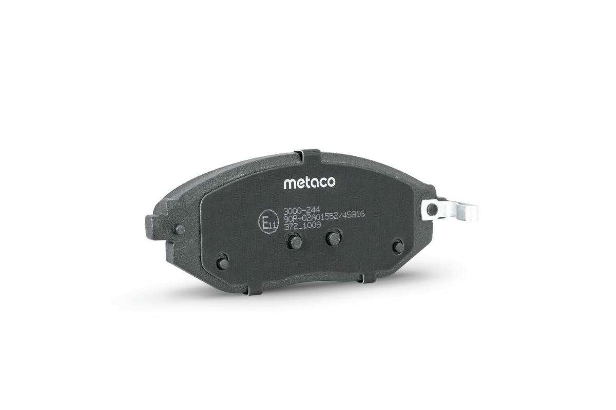 Колодки тормозные передние к-кт metaco 3000-244 preview 2