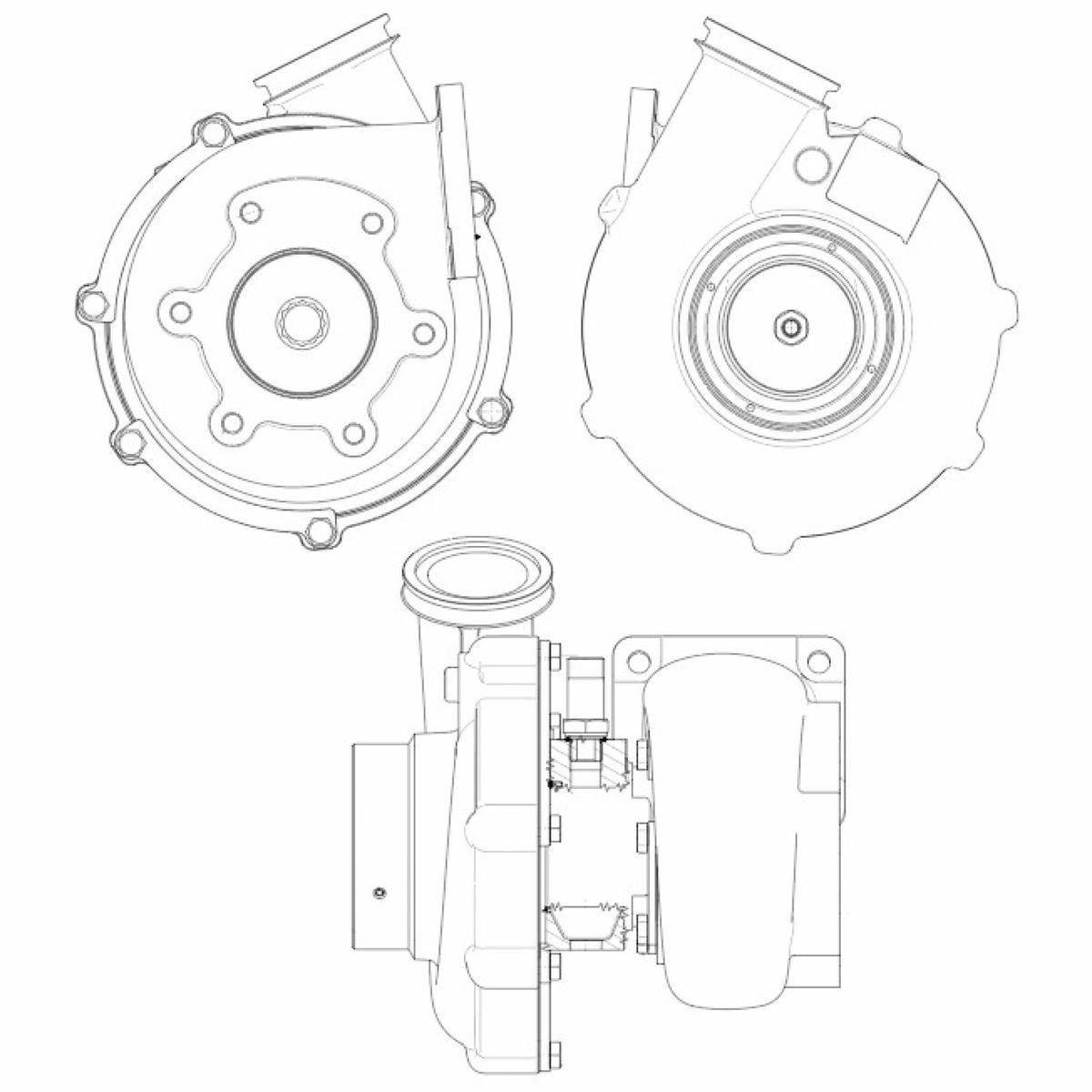 Турбокомпрессор для а/м MAN TGA (02-)/TGS (07-) с дв. D2066 (тип K29 ) (d крыл. 68,8 мм) (LAT 1222) preview 4