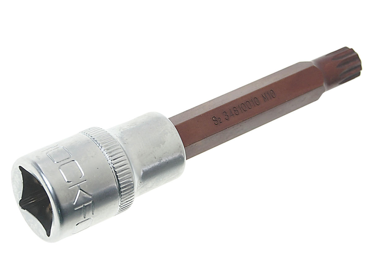 Головка-бита SPLINE М10 1/2" (L-100мм) Premium ROCKFORCE preview 1