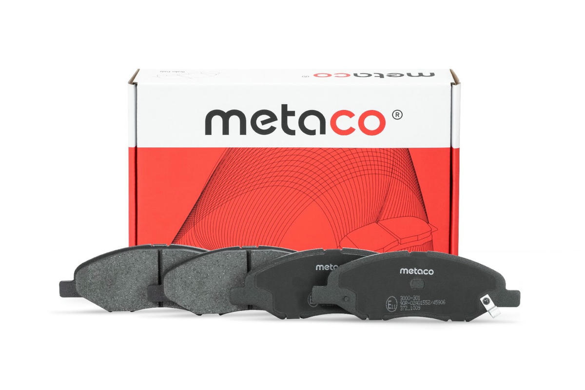 Колодки тормозные передние к-кт metaco 3000-301 preview 1