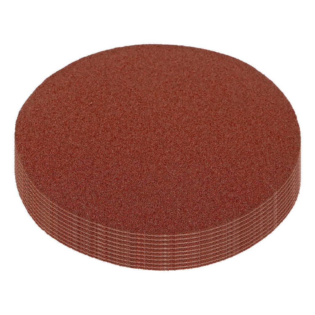 Круг абразивный на ворсовой подложке под липучку P 80, 125 мм, 10 шт. MATRIX preview 1