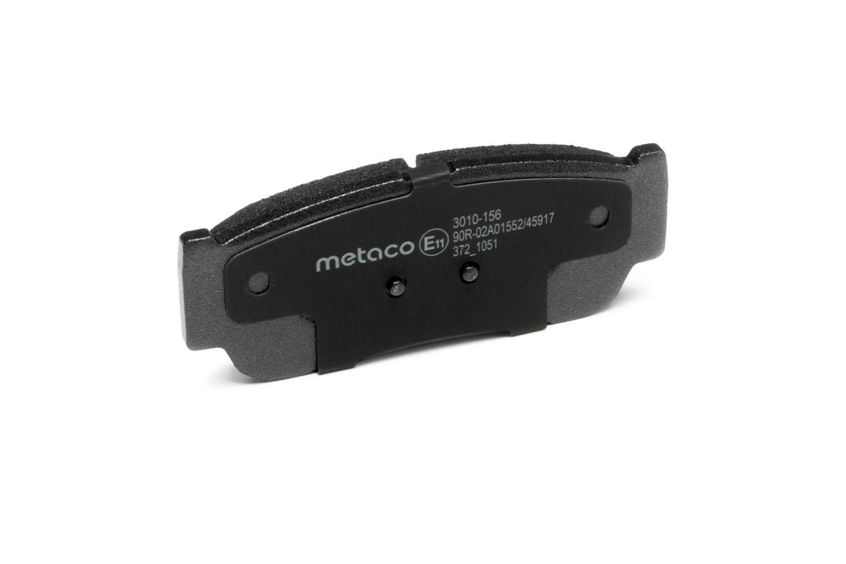 Колодки тормозные задние дисковые к-кт metaco 3010-156 preview 3